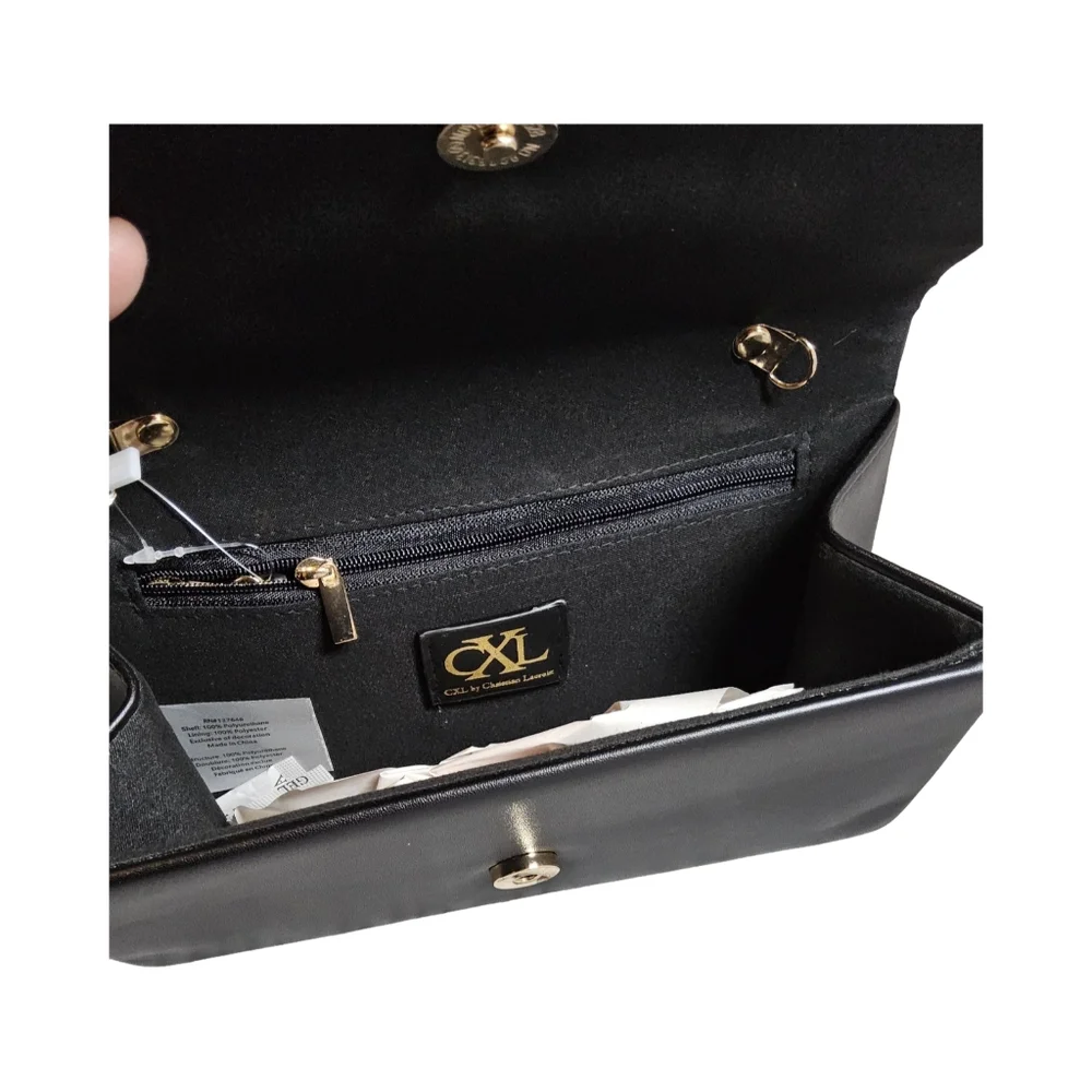 CXL By Christian Lacroix Black Clutch With Detachable Chain Bag NWT ($78)